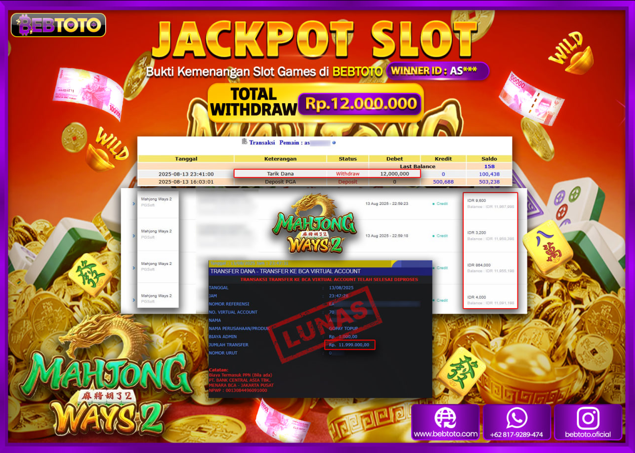 Bebtoto Jackpot Mahjong Ways 2